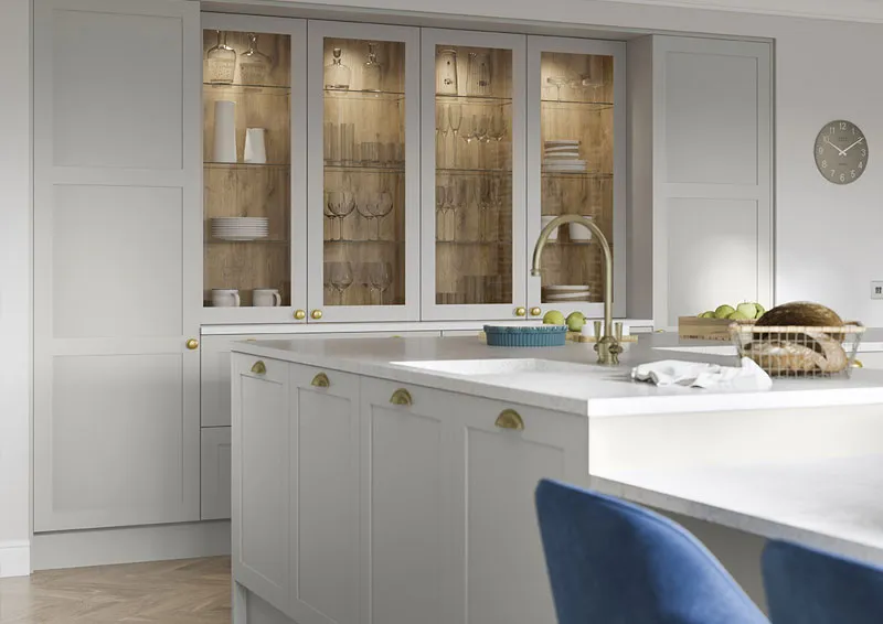 Cheswick chamfered shaker timeless kitchen collection photo gallery 1