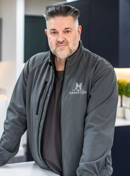 Portrait of Adam Curley, Costing and Sales Team at Hampton Kitchens