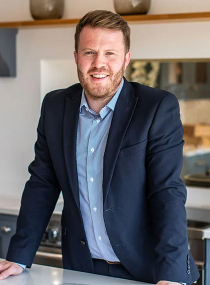 portrait of Kristian Rowlands, managing director of Hampton Kitchens