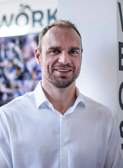 Portrait of Tom Wheeler, National Head of Kitchen Sales at Hampton Kitchens